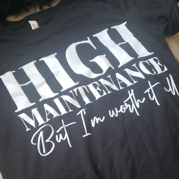 Black Graphic Tee - High Maintenance - Picture 1 of 6